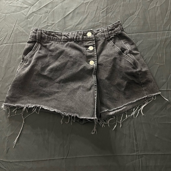 Zara Pants - Zara black  Frayed Jean Shorts denim medium